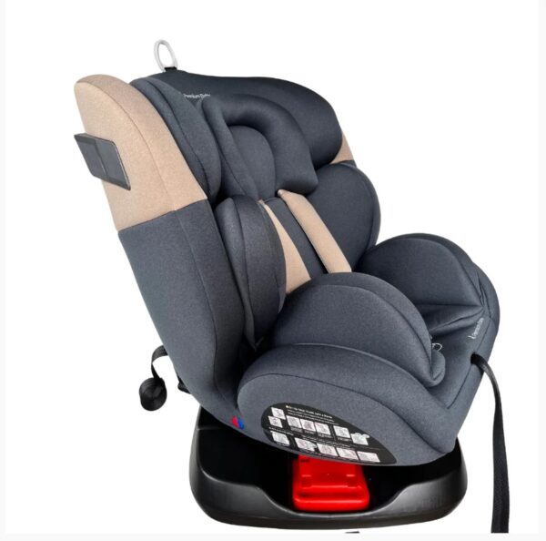 Cadeira de Auto Prime 360º ISOFIX  de 0 a 36kg cinza/marrom - Premium Baby - Image 2